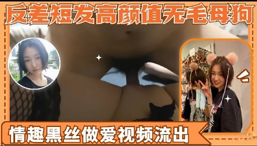 反差短发高颜值无毛母狗情趣黑丝做爱视频流出